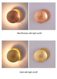 Double Moon Round LED Modern Wall Light