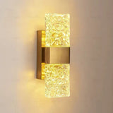 Modern gold pattern glass Wall Lights