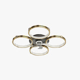 Four Ring Ceiling Fan with Light