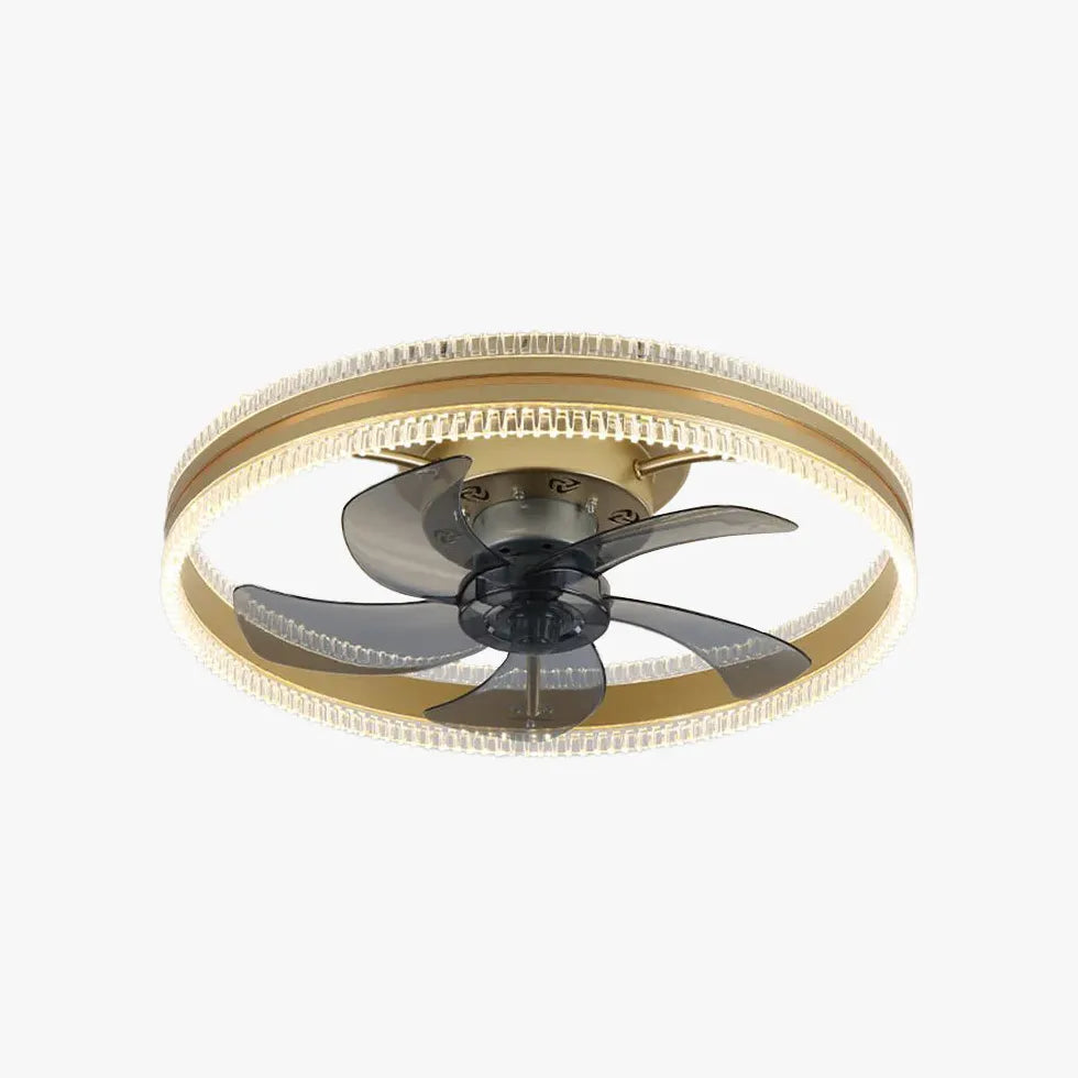 Two-Tone Ring Ceiling Fan with Light