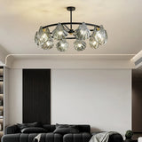 Luxurious Gold Glass for Living Room Pendant Light