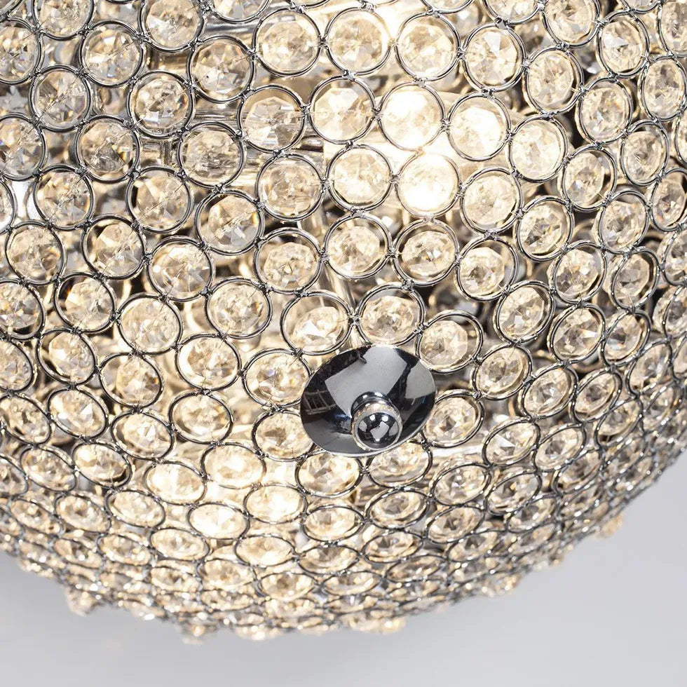 Crystal Beads LED Modern Flush Ceiling Lights