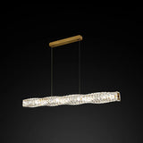 Crystal Linear Kitchen Pendant Light