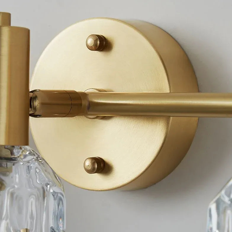 Crystal Gold Modern Bathroom Wall Lights