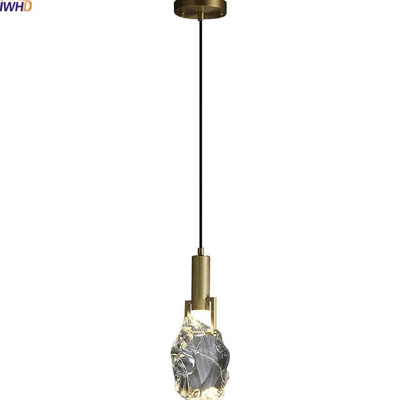 Art Sculpture Bedroom Crystal Pendant Light