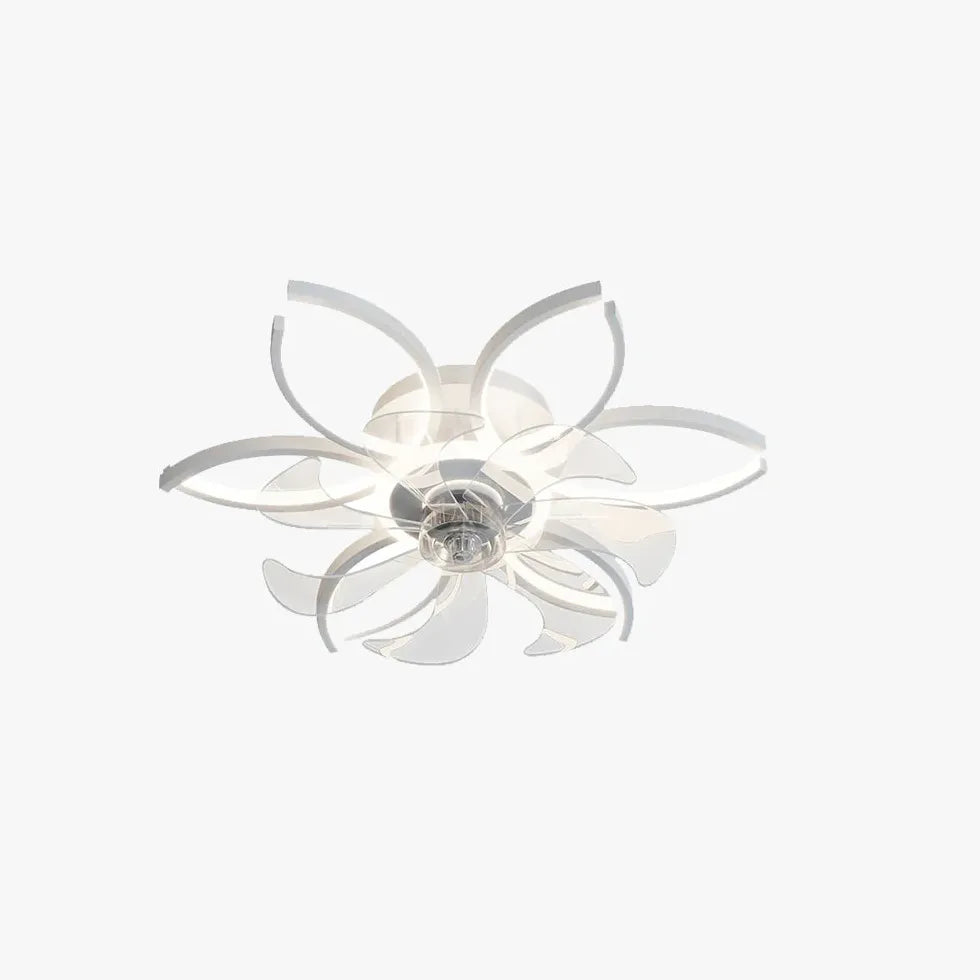 Half-Ring Adjustable Ceiling Fan with Light