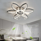 Half-Ring Adjustable Ceiling Fan with Light