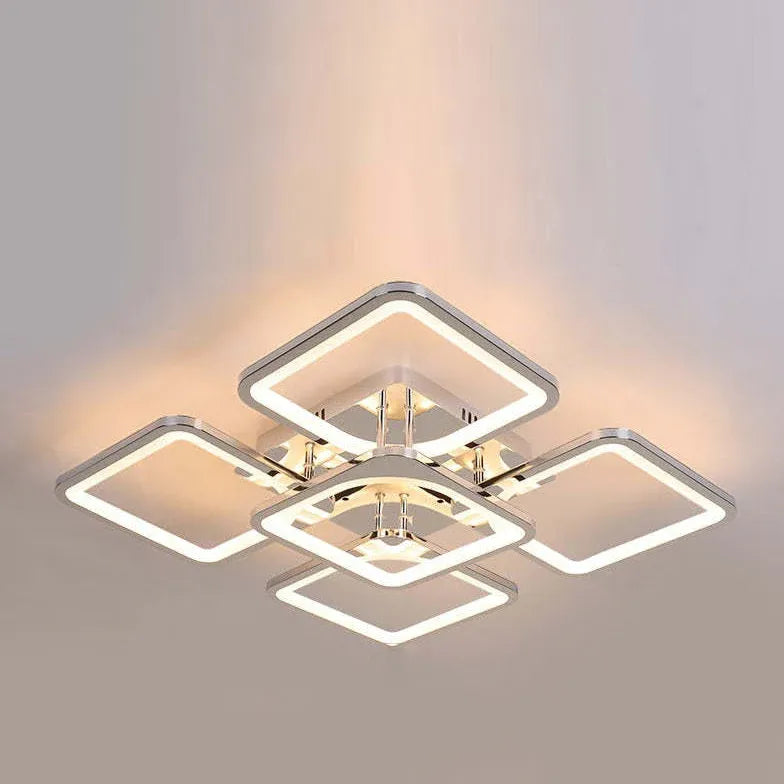 Multi-Square Frame Modern Pendant Light