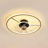 Large Two-Tone Ceiling Fan with Light