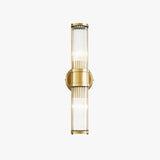 Brushed Brass Wall Light Glass