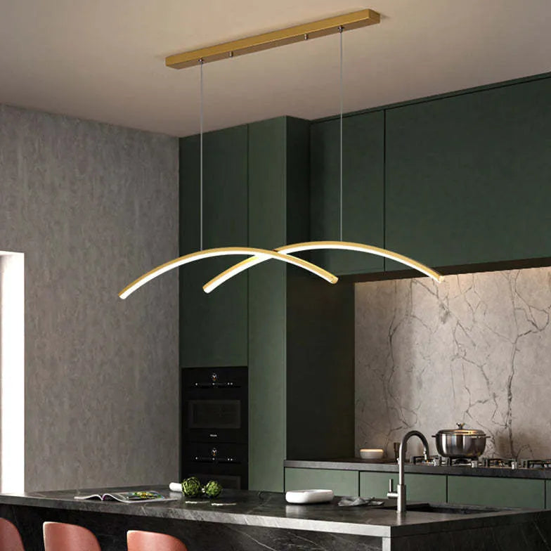 Geometric Strips Kitchen Pendant Light