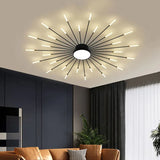 Black LED Modern Flush Ceiling Lights