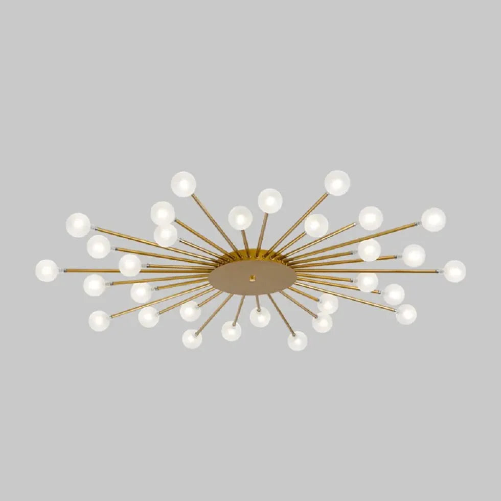 Starburst Design for Living Room Glass Pendant Light