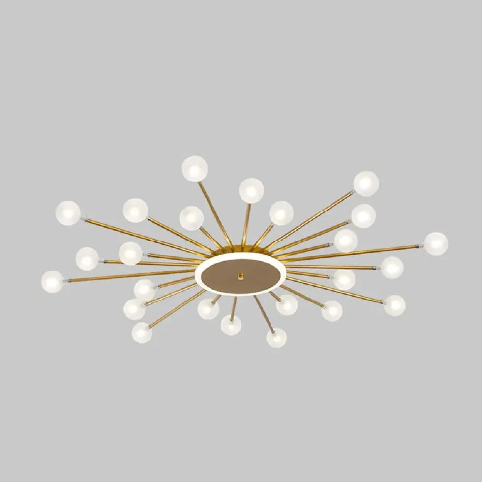 Starburst Design for Living Room Glass Pendant Light