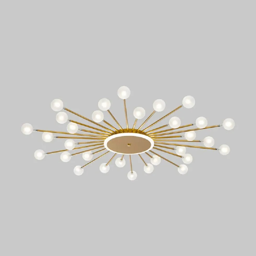 Starburst Design for Living Room Glass Pendant Light