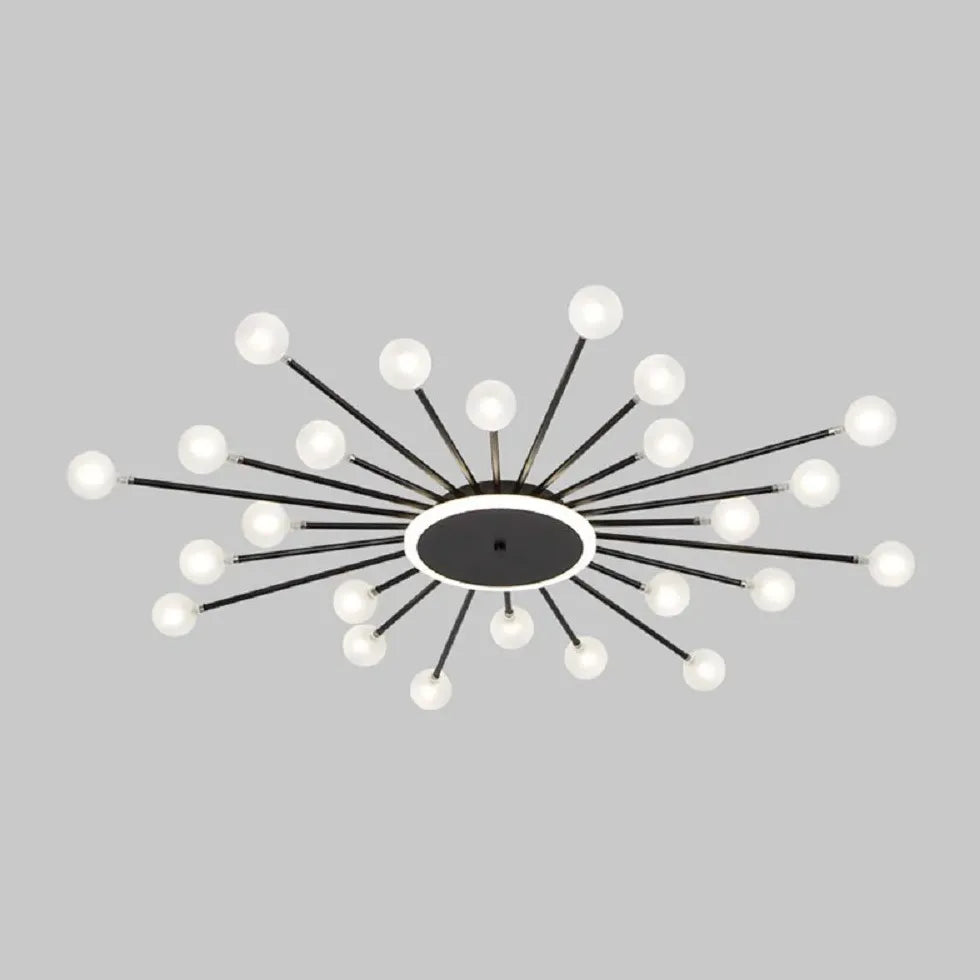 Starburst Design for Living Room Glass Pendant Light