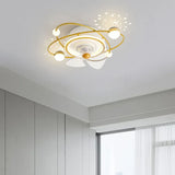 Planets Orbiting Modern Ceiling Fan With Light