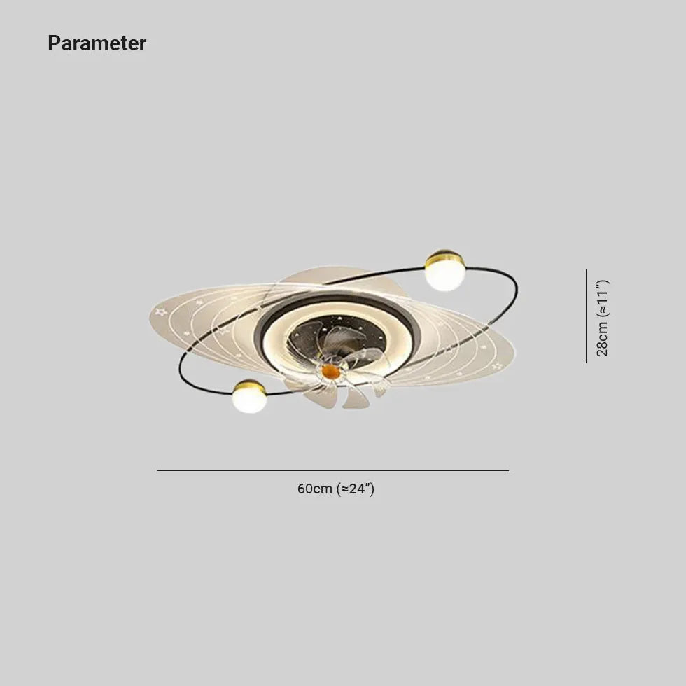 Multiple Lights Modern Ceiling Fan With Light