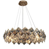 Diamond Folds Crystal Modern Pendant Light