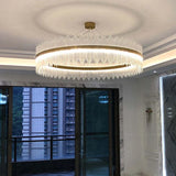 Golden Frame Modern Glass Pendant Light