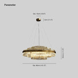 Vertical Flat Crystal Modern Pendant Light