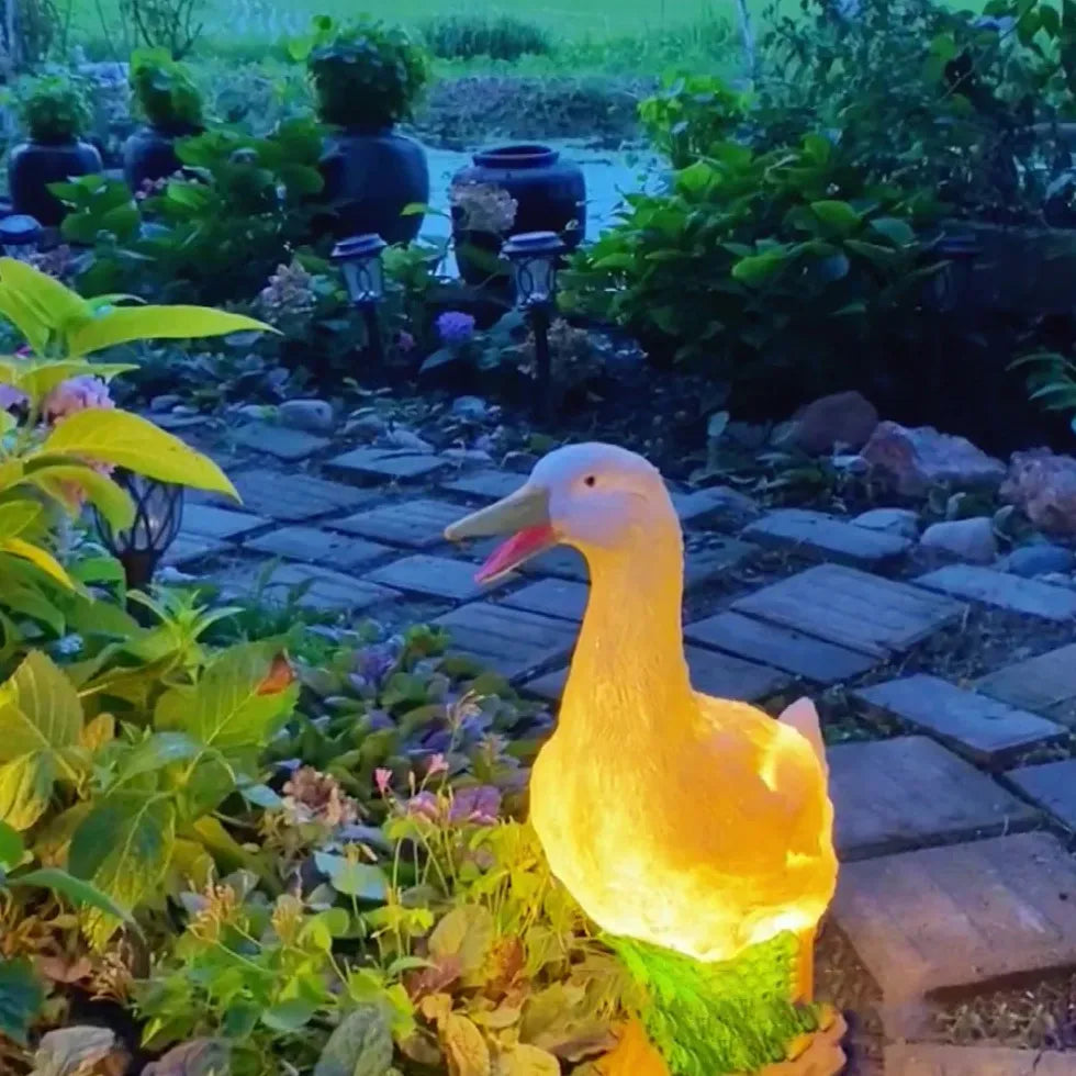 Animal Duck Goose Landscape Decoration Floor Lamp