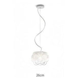 Round Grapes Glass White Pendant Light