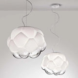 Round Grapes Glass White Pendant Light