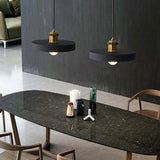 Black Round Cake Dining Room Pendant Light