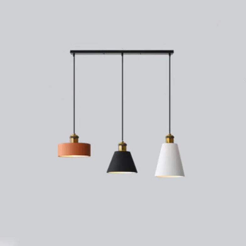 Black Round Cake Dining Room Pendant Light