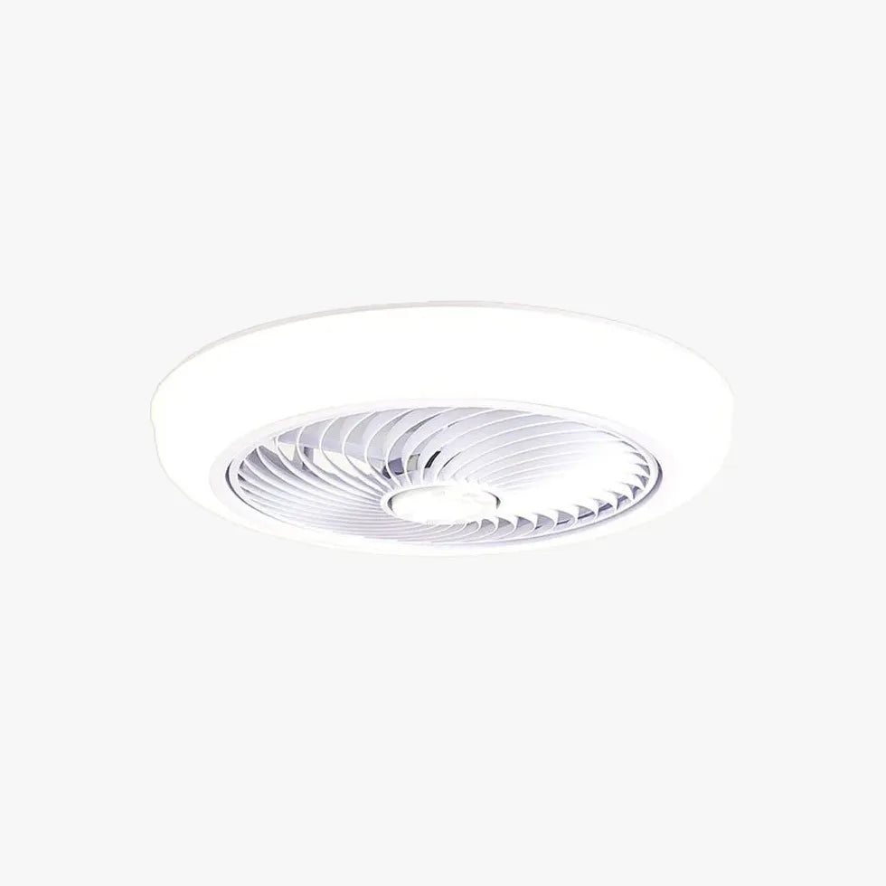 Invisible Spiral Bedroom Ceiling Fan with Light