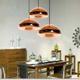 Mirror Hemisphere Kitchen Pendant Light