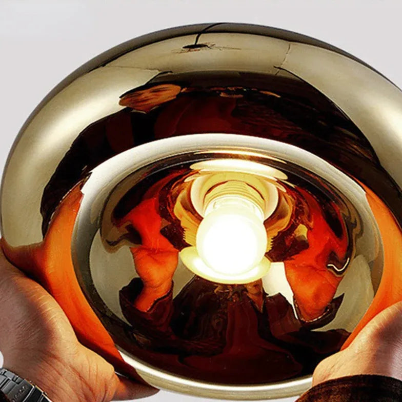 Mirror Hemisphere Kitchen Pendant Light