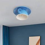 Coffee Cup Bedroom Flush Ceiling Lights