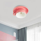 Coffee Cup Bedroom Flush Ceiling Lights