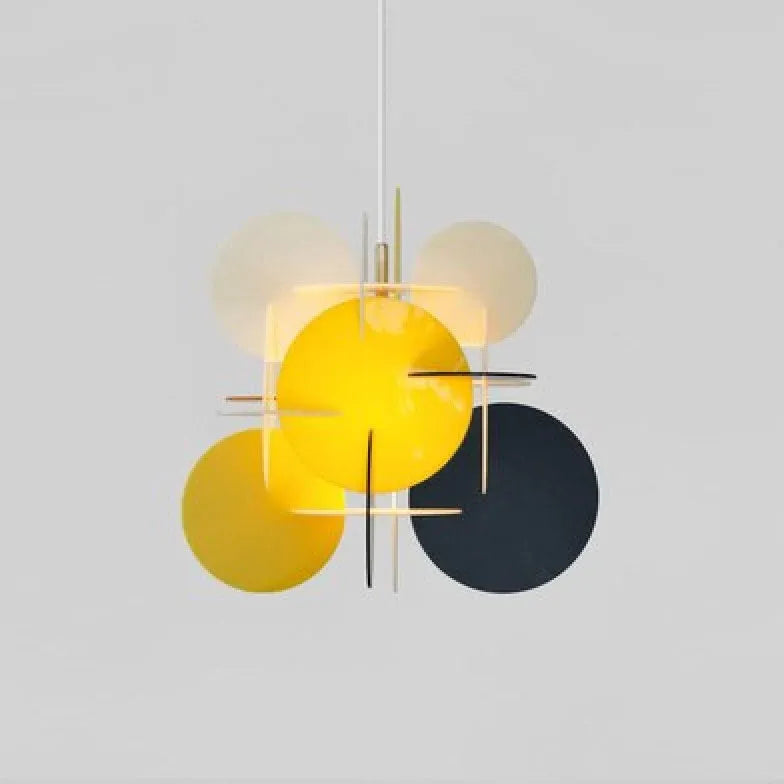 Circular Abstract Dining Room Pendant Light