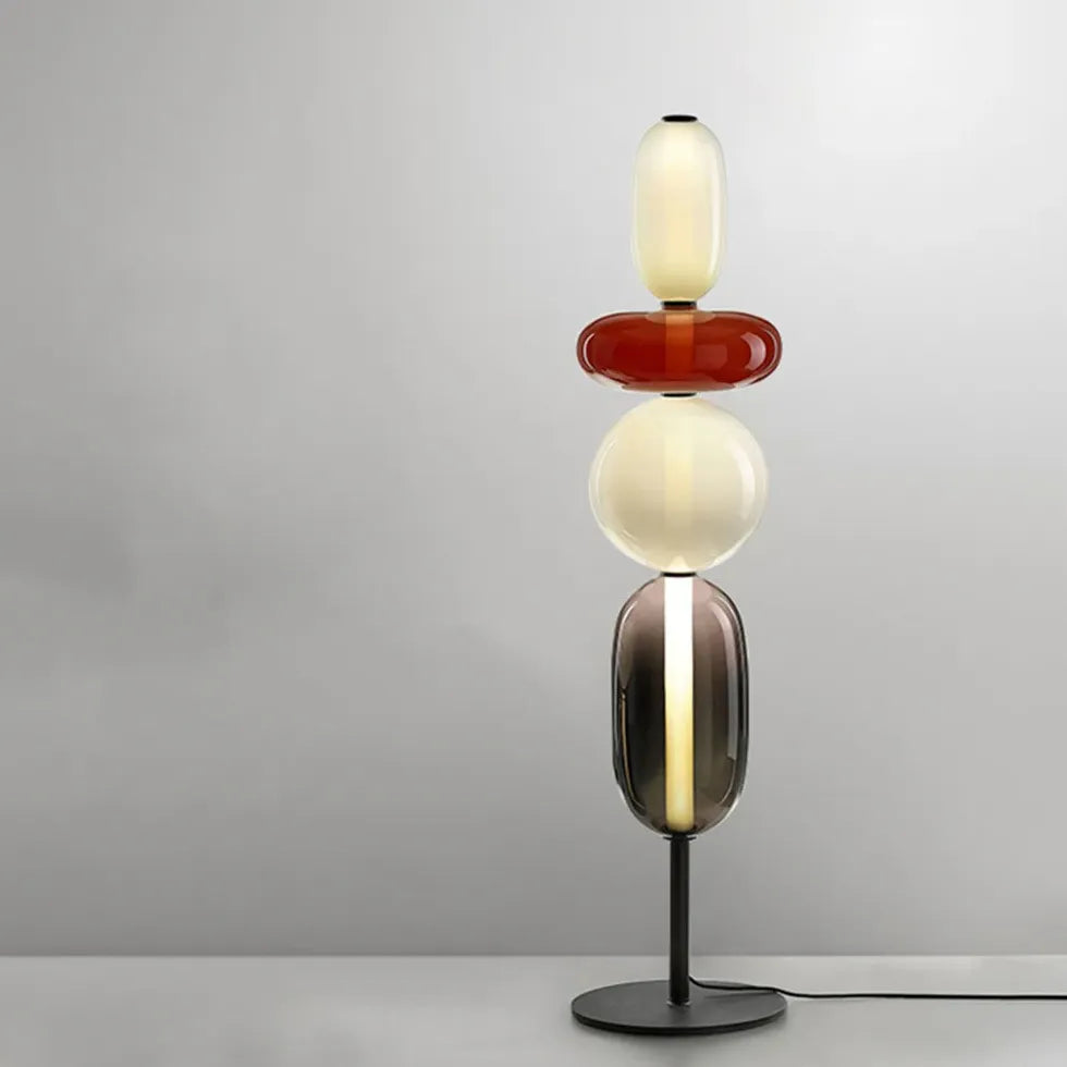 Multilayer Spherical Color Block Floor Lamp