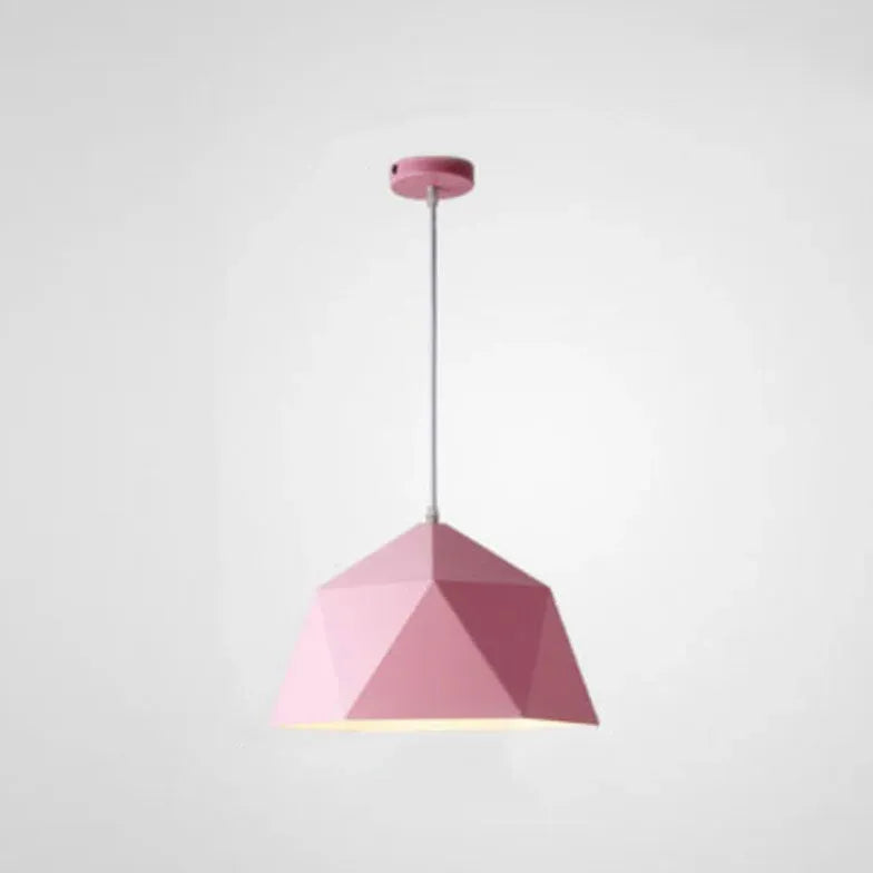 Polyhedron White Morandi Light Single Pendant