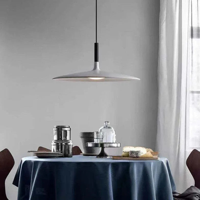 Plate Industrial Dining Room Pendant Light