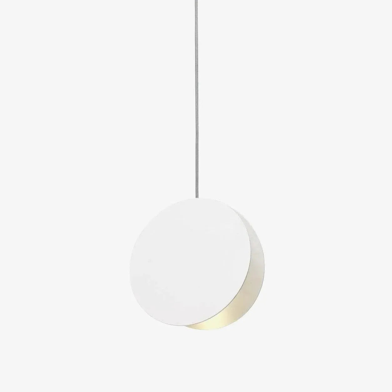 Glossy Disc Dining Room Modern Pendant Light