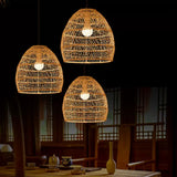 Weaving Dining Room Rattan Pendant Light