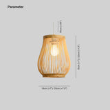 Natural Hollowing Rattan Pendant Light