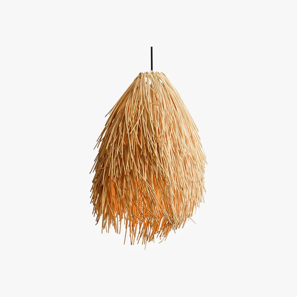 Broom Hanging Dining Room Rattan Pendant Light