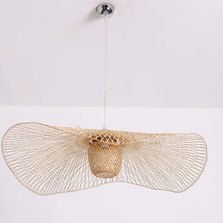 Tone Wave Rattan Vintage Pendant Light