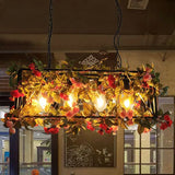 Rose Iron Frame Vintage Pendant Light