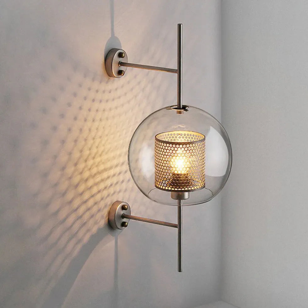 Honeycomb Glass Industrial Wall Lights