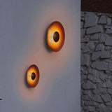 Modern Disc Outdoor Wall Light