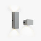 White Square Outdoor Up and Down Lights