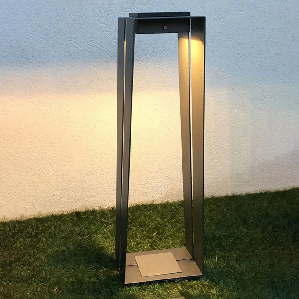 Rectangle Black Led Outdoor Floor lamps