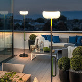 High-pole solar outdoor floor lamp